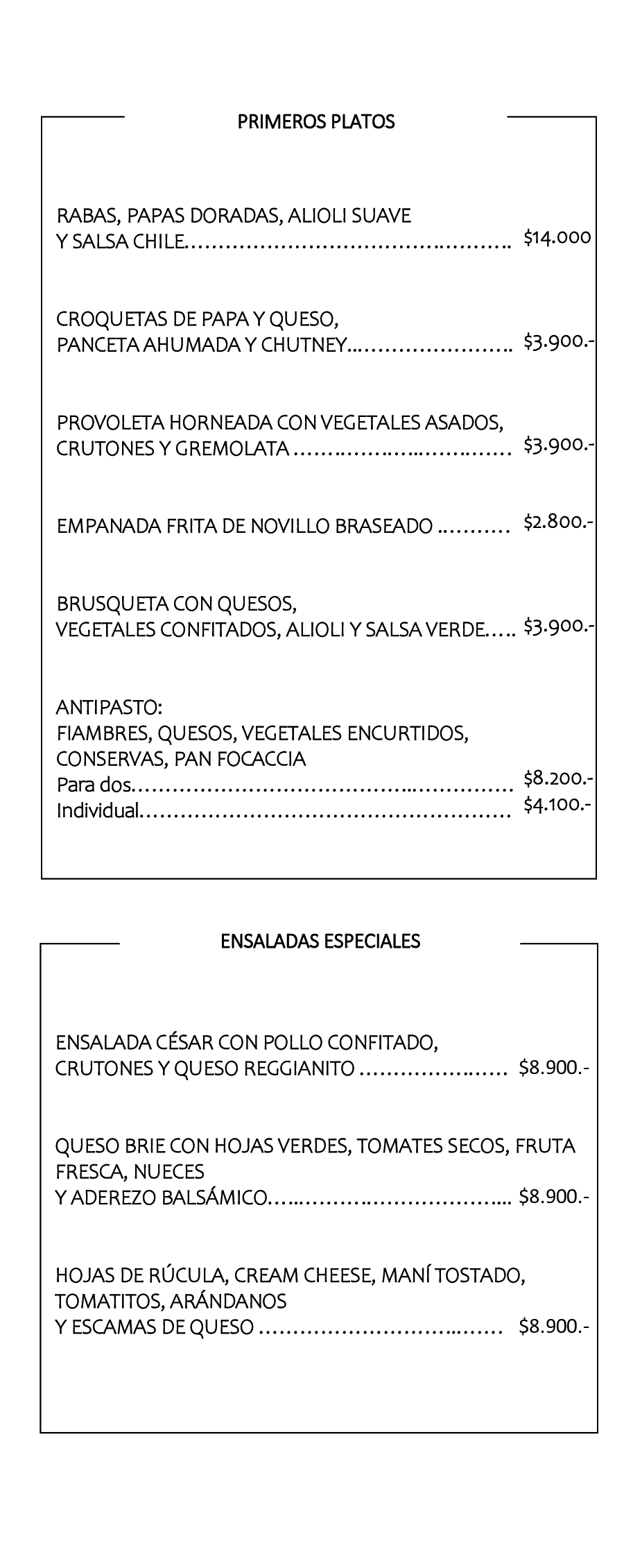 ENTRADAS